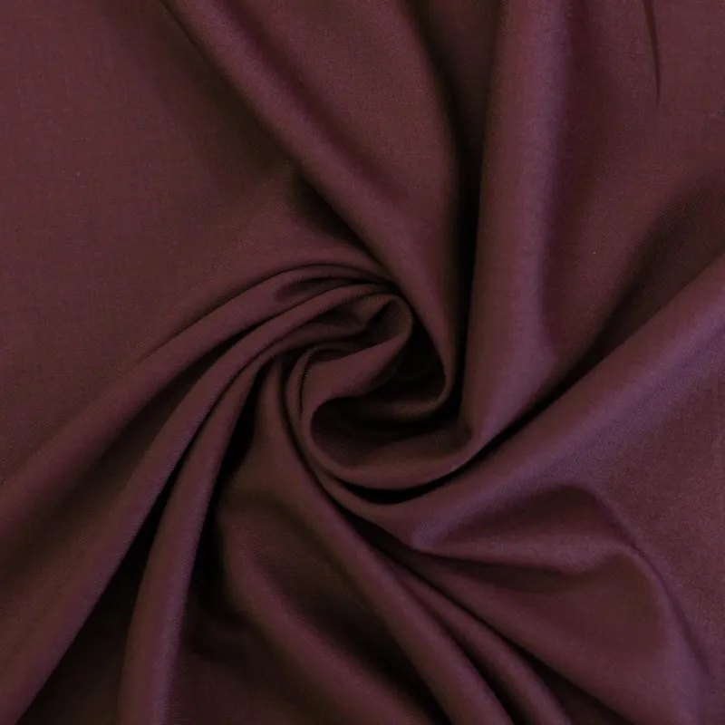 Flanella in poliviscosa - Bordeaux | tessuto per pantaloni