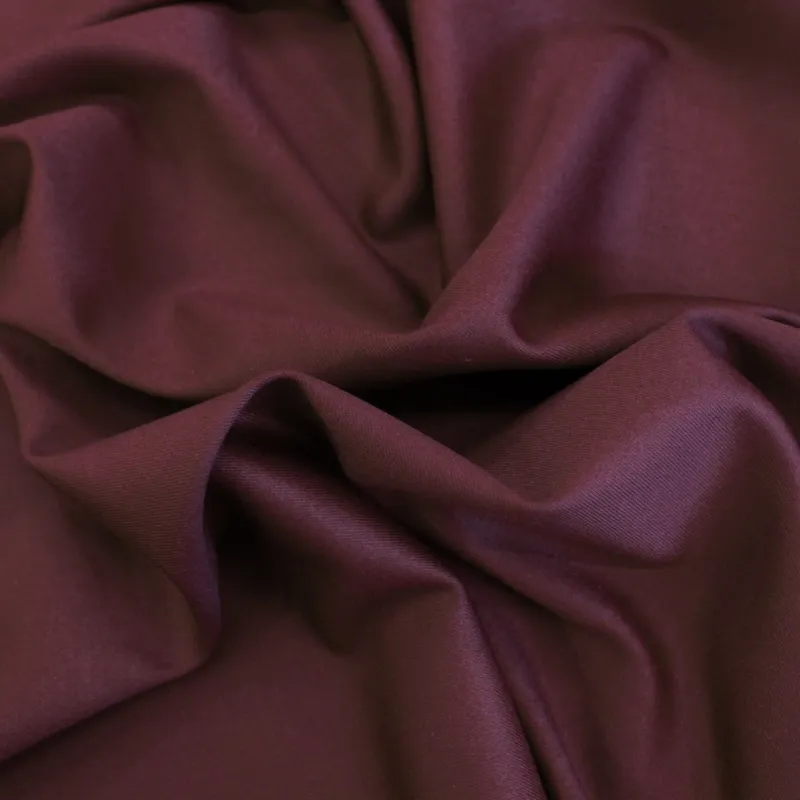 Flanella in poliviscosa - Bordeaux | tessuto per pantaloni