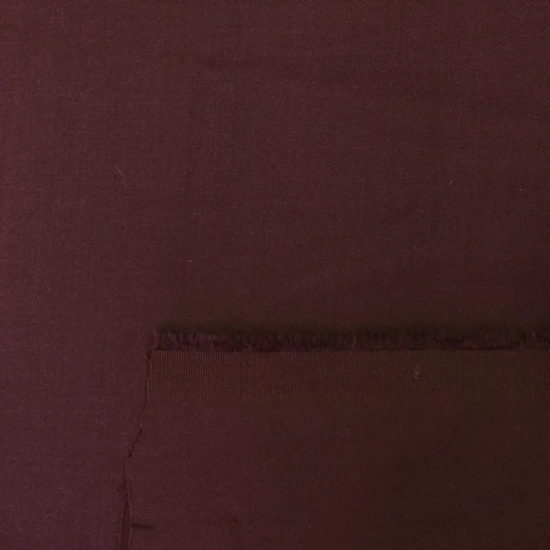 Flanella in poliviscosa - Bordeaux | tessuto per pantaloni