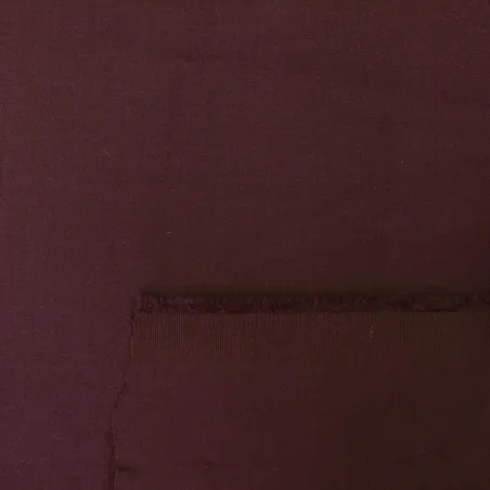 Flanella in poliviscosa - Bordeaux | tessuto per pantaloni