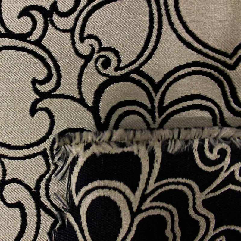 Jacquard Fiori -Beige Blu | MADE IN ITALY