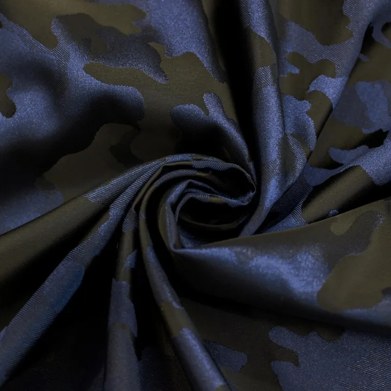 Jacquard Mimetico - Blu Nero | Made in Italy