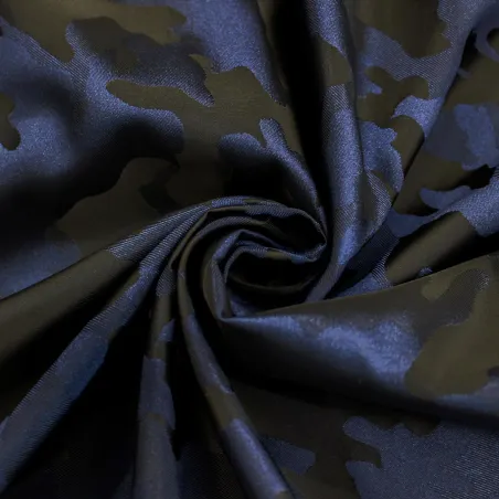 Jacquard Mimetico - Blu Nero | Made in Italy