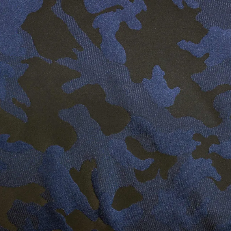 Jacquard Mimetico - Blu Nero | Made in Italy