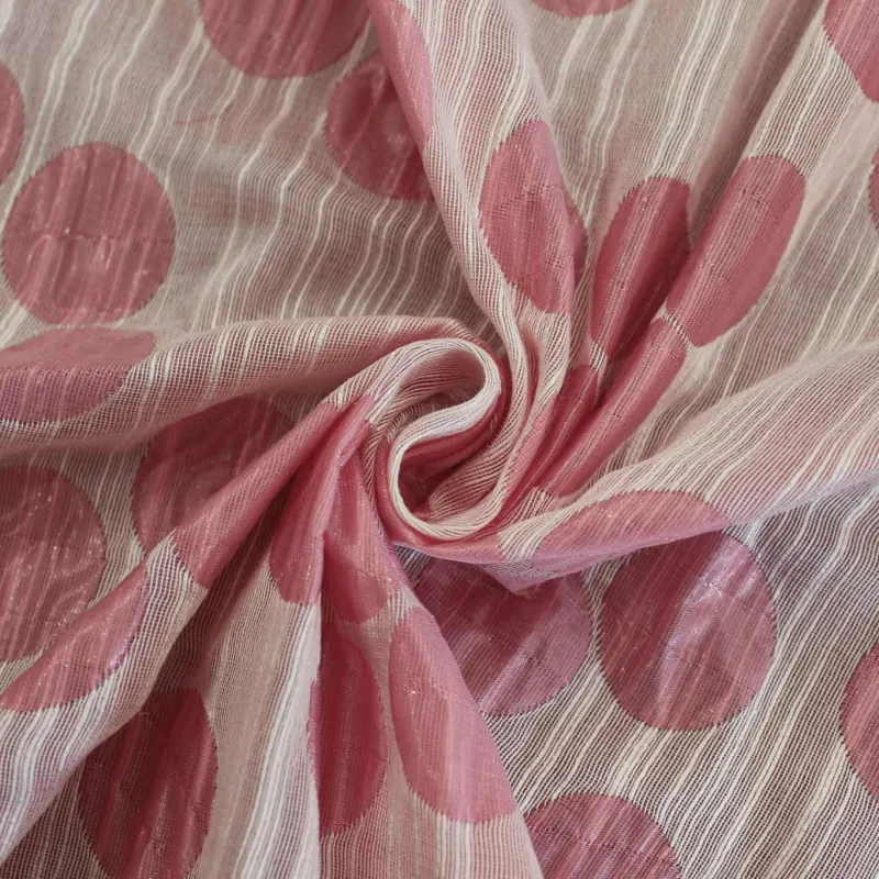 Jacquard Pois - Bianco Rosa | MADE IN ITALY