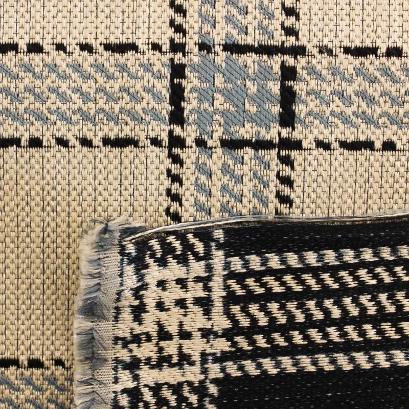 Jacquard Quadri - Bianco Celeste Blu | MADE IN ITALY