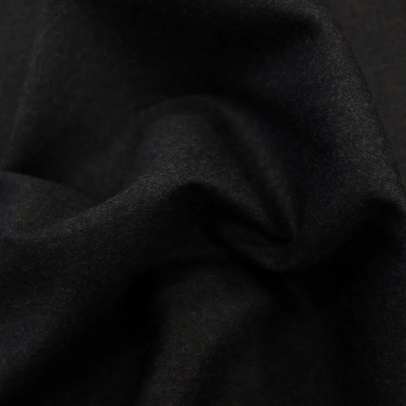 Flanella Pura Lana Made in Italy DRAGO- Grigio Scuro