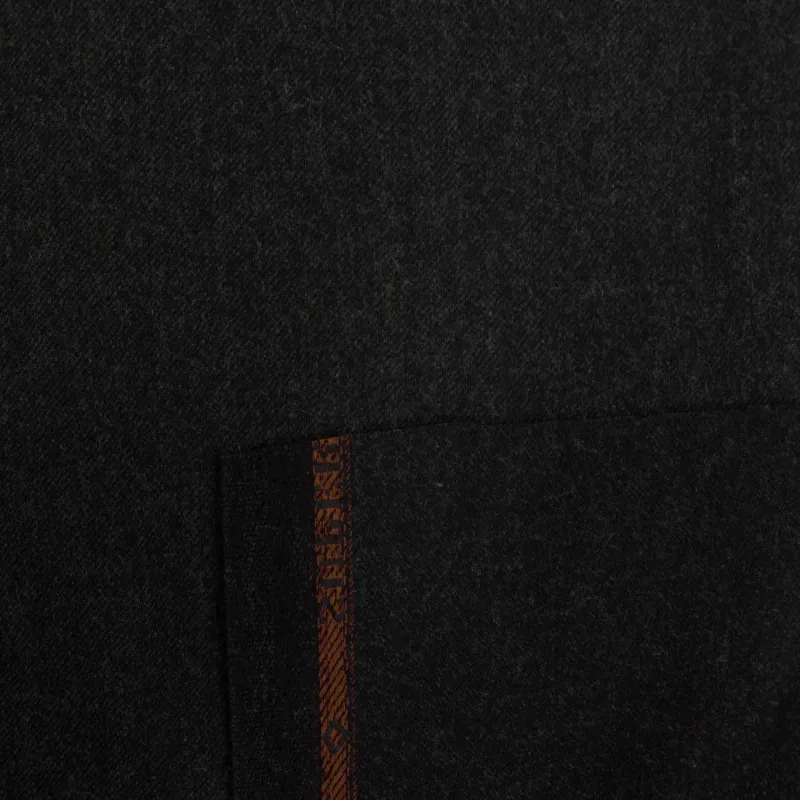 Flanella Pura Lana Made in Italy DRAGO- Grigio Scuro