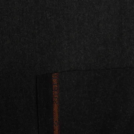 Flanella Pura Lana Made in Italy DRAGO- Grigio Scuro