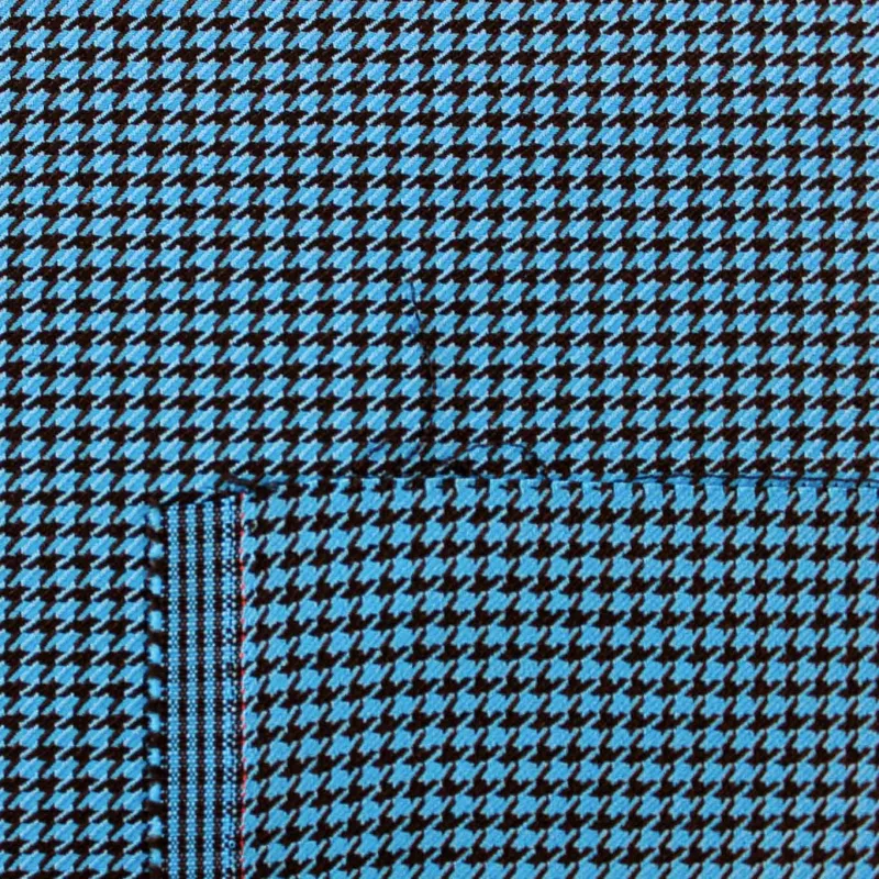 Pied de Poule - Azzurro Nero | Tessuti Fashion | iltessutaio.it