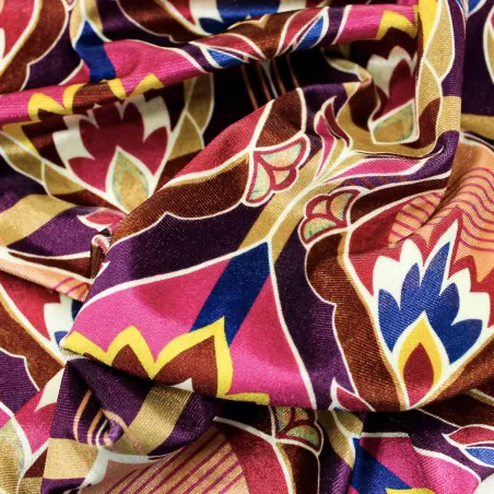 Velluto di Ciniglia fantasia Astratta | IL TESSUTAIO