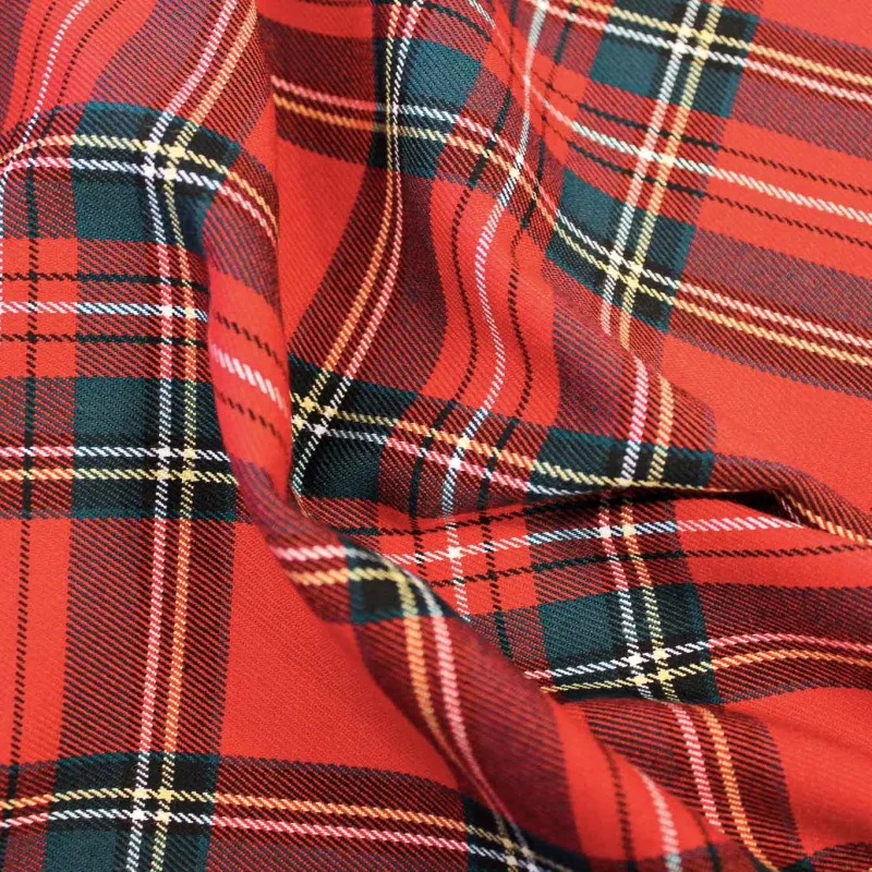 Tessuto Scozzese - Rosso | OEKOTEX | Tessuti per il Natale