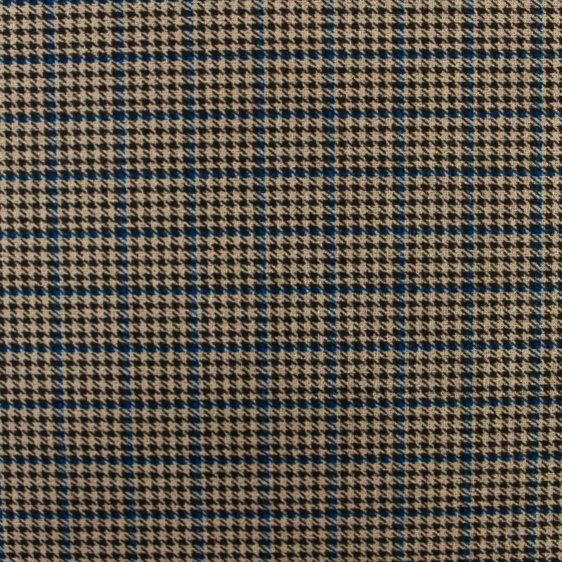 Tessuto Scozzese - Beige e Blu | IL TESSUTAIO