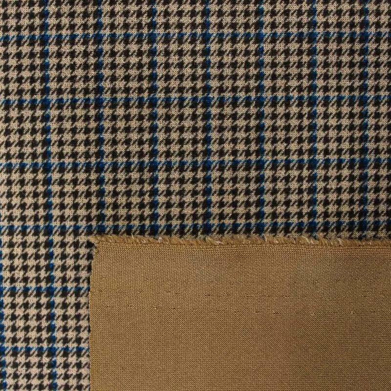 Tessuto Scozzese - Beige e Blu | IL TESSUTAIO