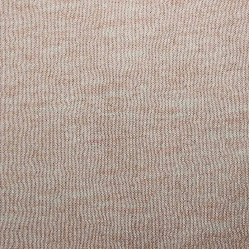 Tessuto felpa garzata Cotone - Rosa Melange | OEKOTEX