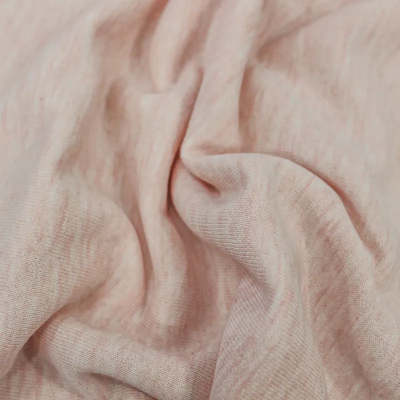 Tessuto felpa garzata Cotone - Rosa Melange | OEKOTEX