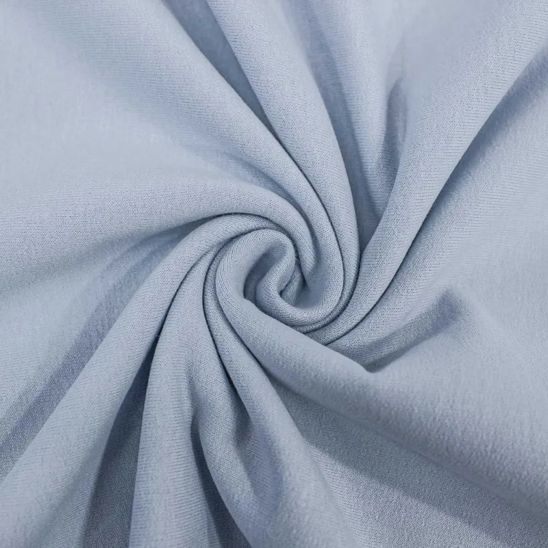 Felpa Garzata di Cotone - Celeste | BIO Certificato GOTS