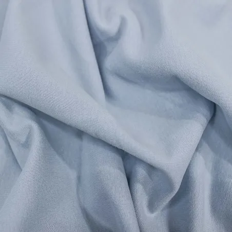 Felpa Garzata di Cotone - Celeste | BIO Certificato GOTS