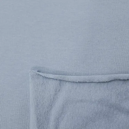 Felpa Garzata di Cotone - Celeste | BIO Certificato GOTS