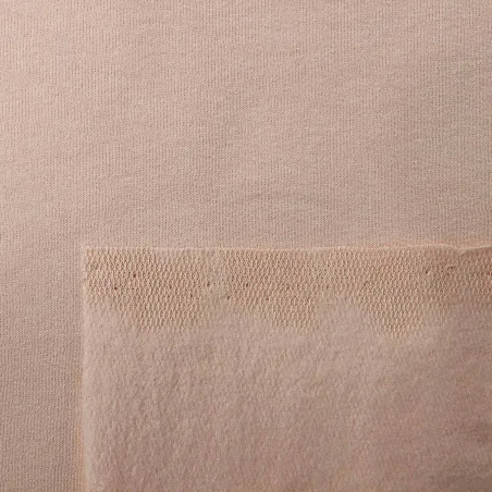 Tessuto in Felpa - Rosa Scuro | BIO Certificato GOTS