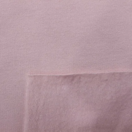 Tessuto Felpa - Rosa Baby | BIO Certificato GOTS