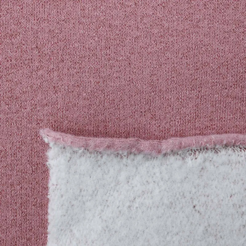 Tessuto in Felpa - Rosa Lurex | OEKO-TEX