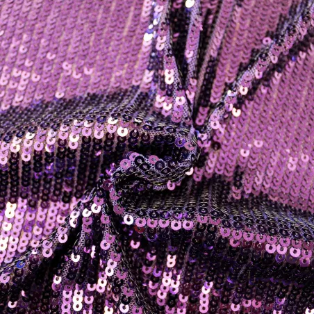 Tessuto con Paillettes - Viola | ILTESSUTAIO