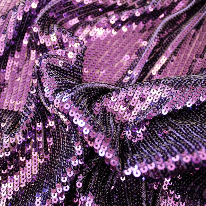 Tessuto con Paillettes - Viola | ILTESSUTAIO
