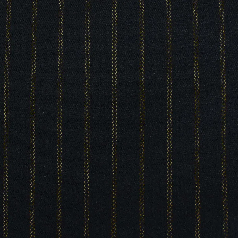 Poliviscosa Gessato - Blu e Giallo | ILTESSUTAIO