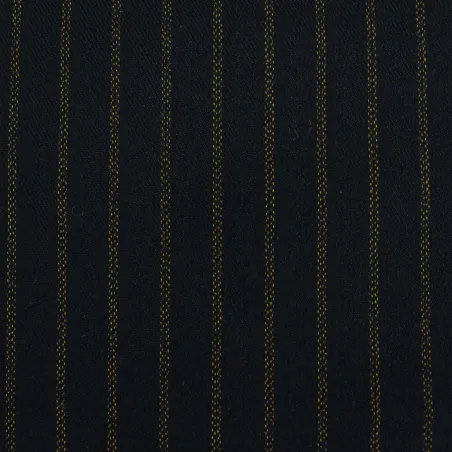 Poliviscosa Gessato - Blu e Giallo | ILTESSUTAIO