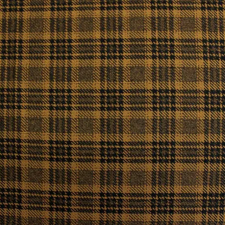 Tessuto Scozzese - Marrone e Nero | ILTESSUTAIO