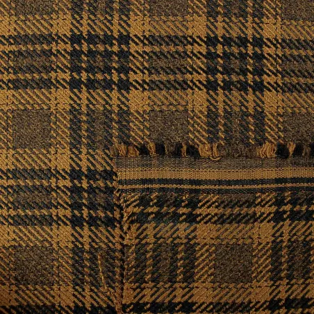 Tessuto Scozzese - Marrone e Nero | ILTESSUTAIO