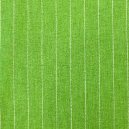 Tessuto Rigato in poliviscosa - Verde | ILTESSUTAIO