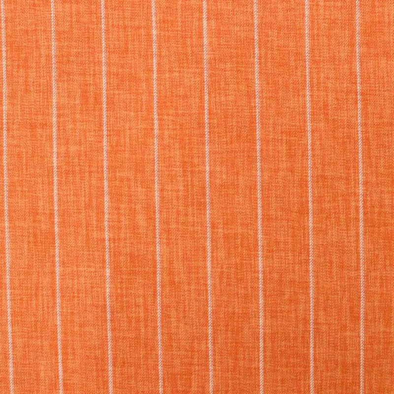 Tessuto Rigato in poliviscosa - Arancio | ILTESSUTAIO