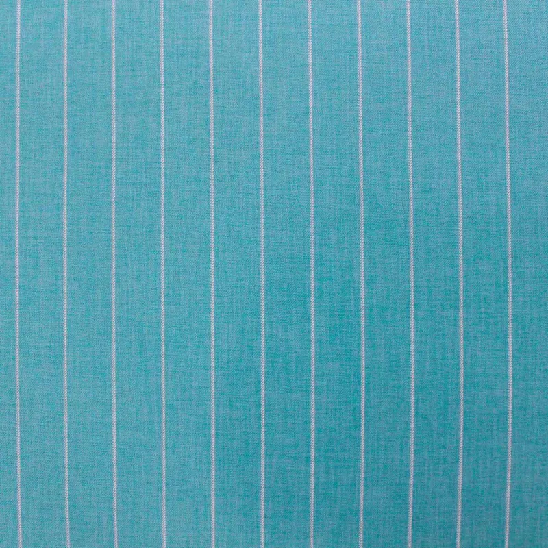 Tessuto Rigato in poliviscosa - Turchese | ILTESSUTAIO
