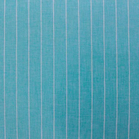 Tessuto Rigato in poliviscosa - Turchese | ILTESSUTAIO
