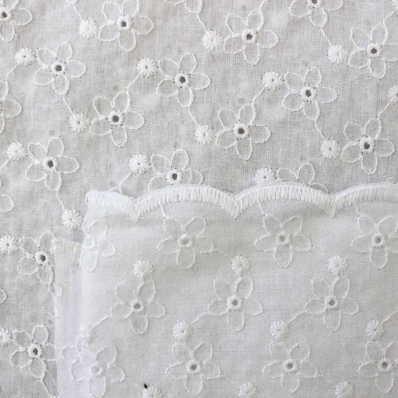 Pizzo san gallo ricamato 100% cotone | ILTESSUTAIO