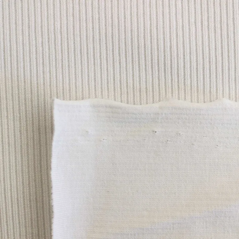 Jersey Tessuto a coste - Bianco | ILTESSUTAIO