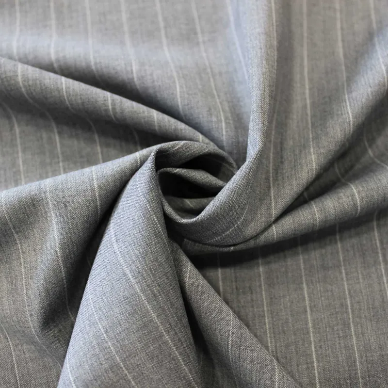 Tessuto gessato - Grigio Bianco | ILTESSUTAIO