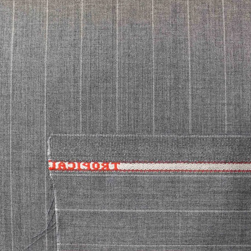 Tessuto gessato - Grigio Bianco | ILTESSUTAIO