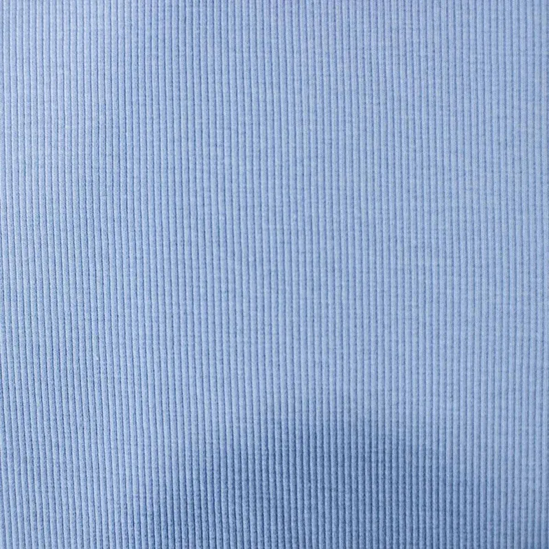 Tessuto a Coste - Celeste | ILTESSUTAIO