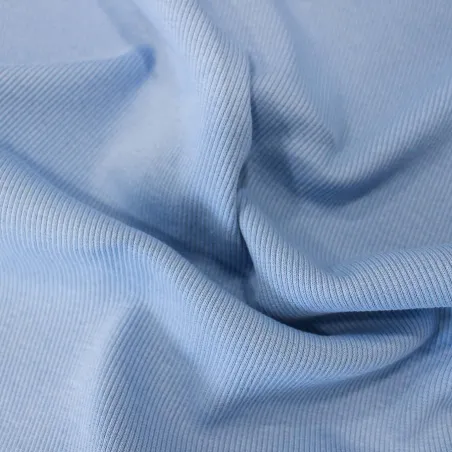 Tessuto a Coste - Celeste | ILTESSUTAIO