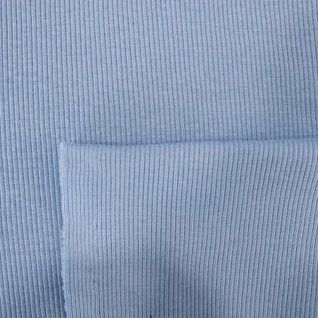 Tessuto a Coste - Celeste | ILTESSUTAIO