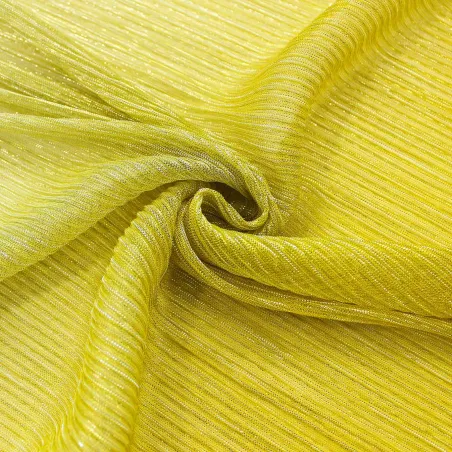 Tessuto Plissettato Degrade' - Giallo | TESSUTI CERIMONIA