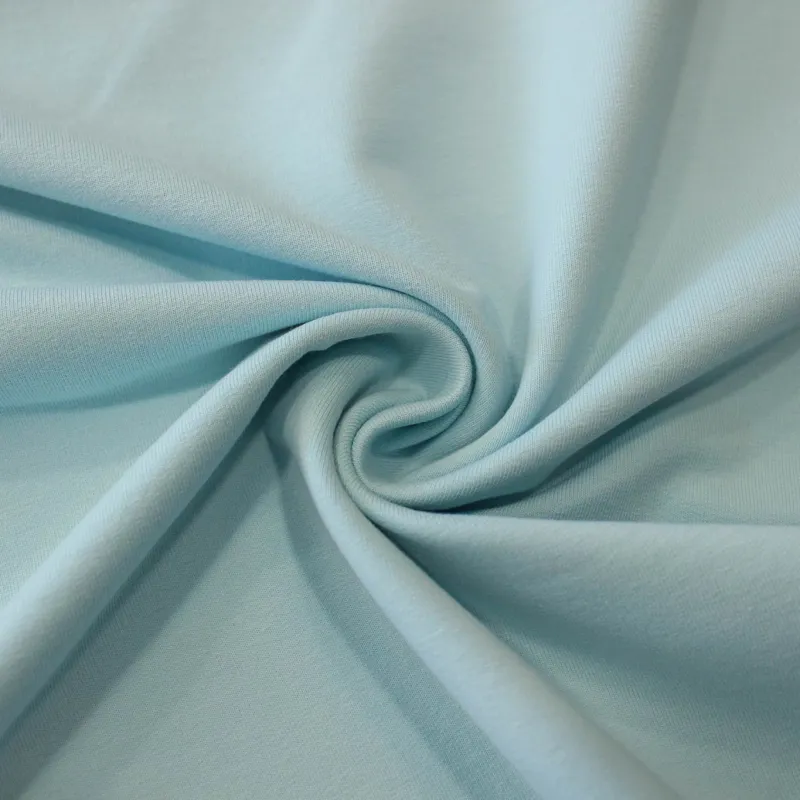 Tessuto felpa Bio - Celeste | GOTS