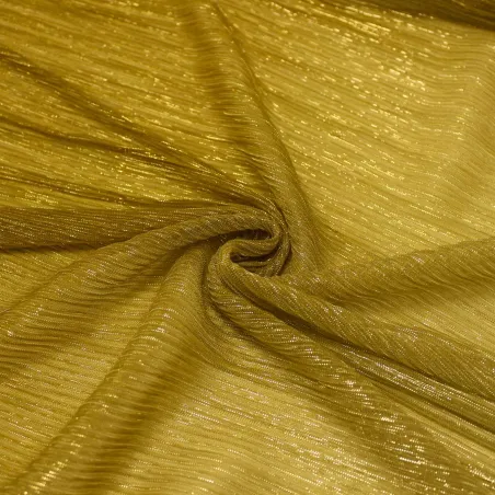 Tessuto Plissettato Degrade' - Oro | TESSUTI CERIMONIA