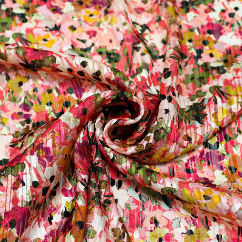 Tessuto Devore  Fantasia Provenzale | ILTESSUTAIO