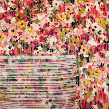 Tessuto Devore  Fantasia Provenzale | ILTESSUTAIO