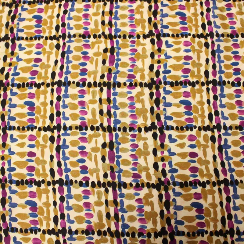 Tessuto in Raso Fantasia astratta | ILTESSUTAIO