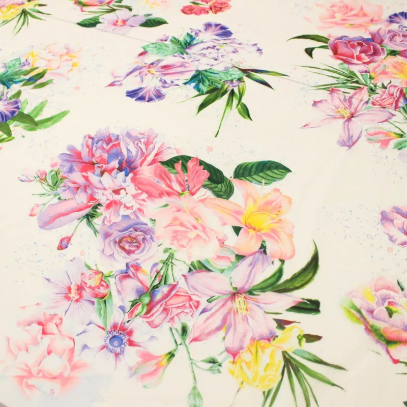 Organza Stampata Fiori - Made in Italy | TESSUTI CERIMONIA